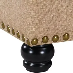 Sale Kirklands Home Upholstered Ava Coffee Table Ottoman Tan