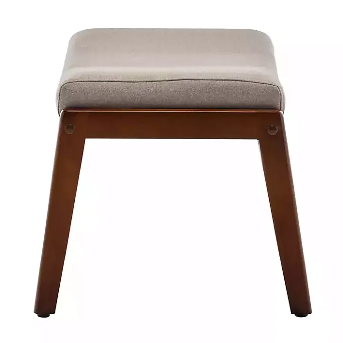 Sale Kirklands Home Upholstered Natasha Ottoman Stool Tan