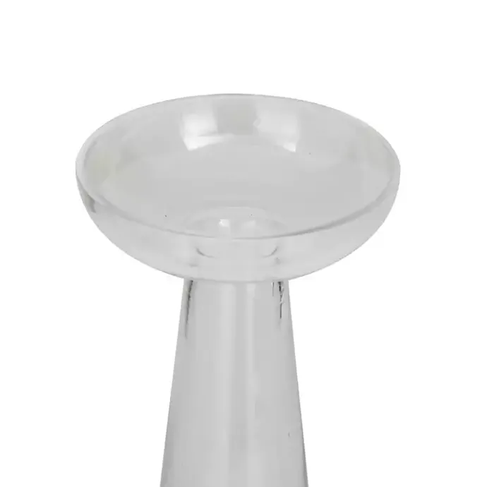 Clearance Kirklands Home Tapered Glass Pillar Candle Holders, Set of 3 Clear