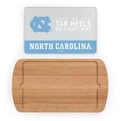 Hot Kirklands Home Tar Heels Wood and Glass Serving Board