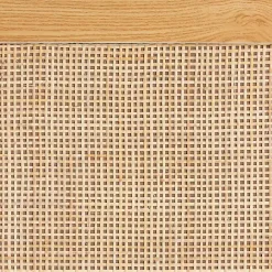 Outlet Kirklands Home Tara Two-Tone Espresso Rattan Cabinet