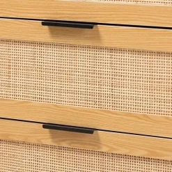 Best Kirklands Home Tara Two-Tone Espresso Rattan Chest