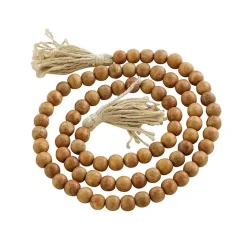 Best Kirklands Home Tasseled Wood Beaded Garland Brown