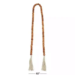 Best Kirklands Home Tasseled Wood Beaded Garland Brown