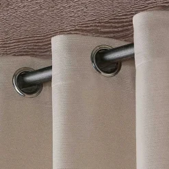 Best Kirklands Home Taupe Delano Outdoor Curtain Panel Set, 120 in. Tan