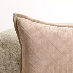 Online Kirklands Home Taupe Diamond Velvet Pillow Tan