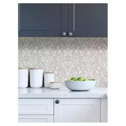 Outlet Kirklands Home Taupe Escape to the Forest Peel & Stick Wallpaper