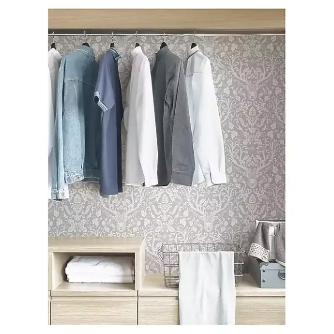 Outlet Kirklands Home Taupe Escape to the Forest Peel & Stick Wallpaper