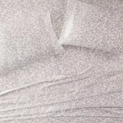 Sale Kirklands Home Taupe Leopard Satin King 2-pc. Pillow Case Set