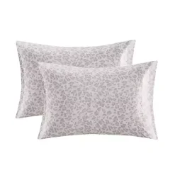Outlet Kirklands Home Taupe Leopard Satin Standard 2-pc. Pillow Case Set