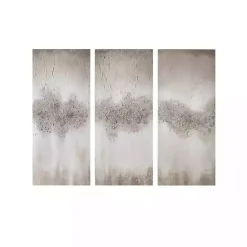 Sale Kirklands Home Taupe Luminous Embellished Art Print, Set of 3 Tan