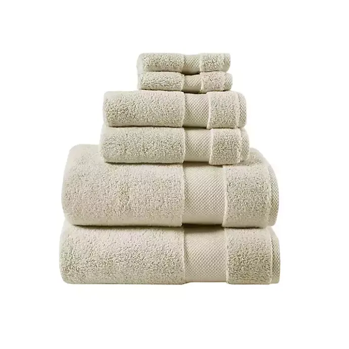 Discount Kirklands Home Taupe 6-pc. Cotton Bath Towel Set Brown