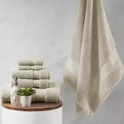 Discount Kirklands Home Taupe 6-pc. Cotton Bath Towel Set Brown