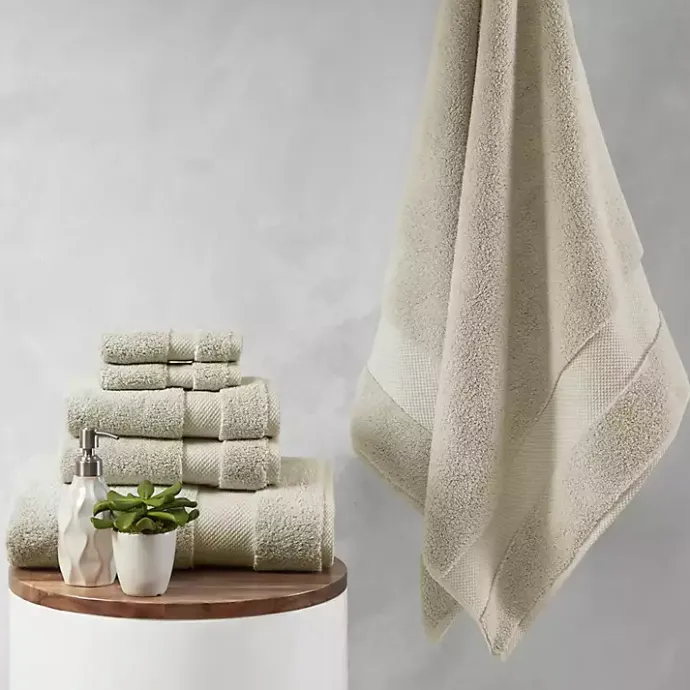 Discount Kirklands Home Taupe 6-pc. Cotton Bath Towel Set Brown