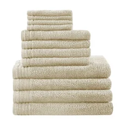 Clearance Kirklands Home Taupe 12-pc. Cotton Quick Dry Bath Towel Set Tan
