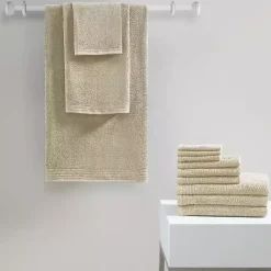 Clearance Kirklands Home Taupe 12-pc. Cotton Quick Dry Bath Towel Set Tan