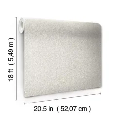 Clearance Kirklands Home Taupe Textured Cross Woven Peel & Stick Wallpaper Gray