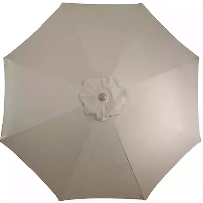 Discount Kirklands Home Taupe Tilt Hand Crank Outdoor Umbrella