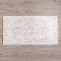 Online Kirklands Home Taupe Vintage Medallion Kitchen Mat