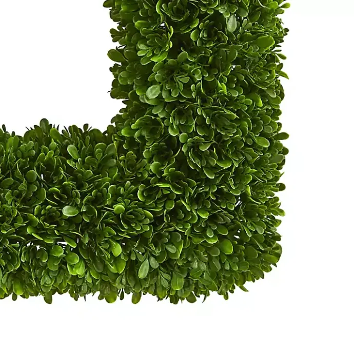 Outlet Kirklands Home Tea Leaf Square Wreath Green