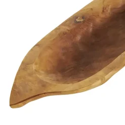 Sale Kirklands Home Teak Wood Carved Fish Trays, Set of 2 Brown