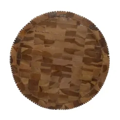 Sale Kirklands Home Teak Wood Hourglass Accent Table Brown