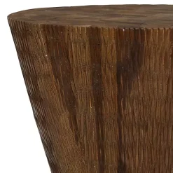 Sale Kirklands Home Teak Wood Hourglass Accent Table Brown