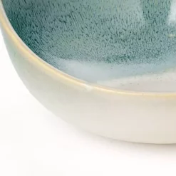 Discount Kirklands Home Teal & White Ceramic Decorative Bowls, Set of 3