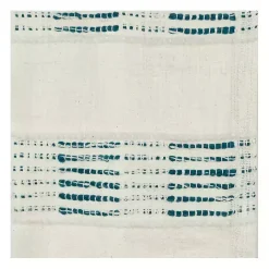 Sale Kirklands Home Teal and Ivory Woven Stripe Throw