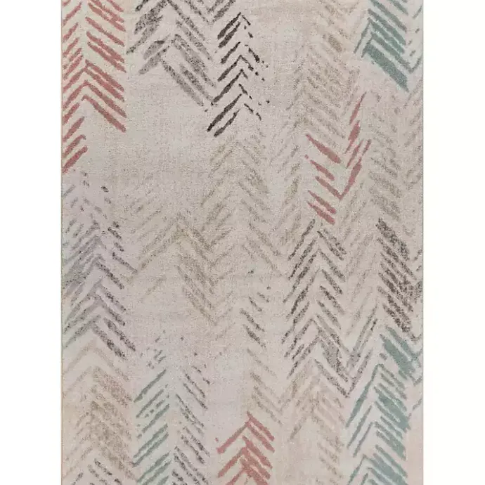 Hot Kirklands Home Teal and Pink Arrows Area Rug, 5x7