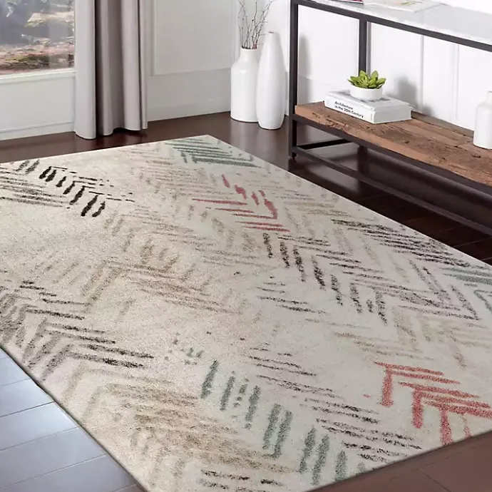 Hot Kirklands Home Teal and Pink Arrows Area Rug, 5x7