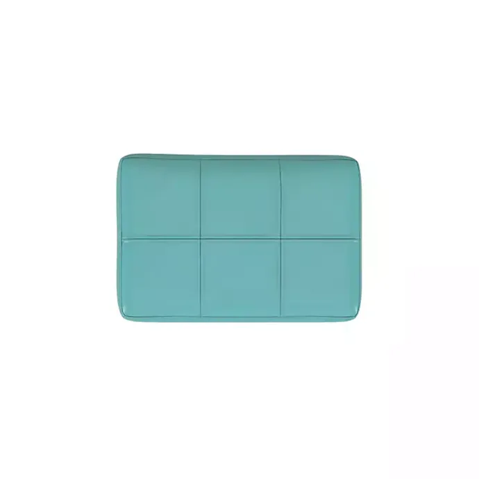 Outlet Kirklands Home Teal Faux Leather Claridge Bar Stool Blue