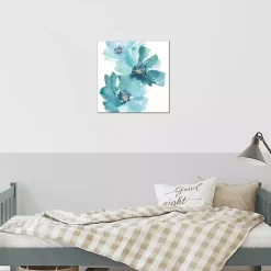 Best Kirklands Home Teal Floral Cosmos Canvas Art Print