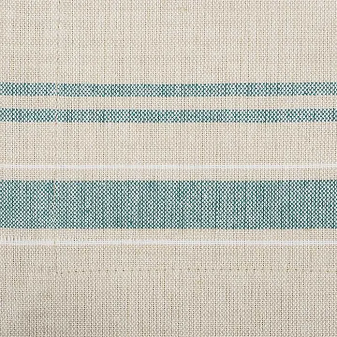 Outlet Kirklands Home Teal French Stripe Placemats, Set of 6 Green