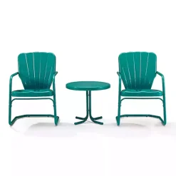 Sale Kirklands Home Teal Metal Ridgeland 3-pc. Chat Set Green