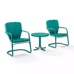 Sale Kirklands Home Teal Metal Ridgeland 3-pc. Chat Set Green