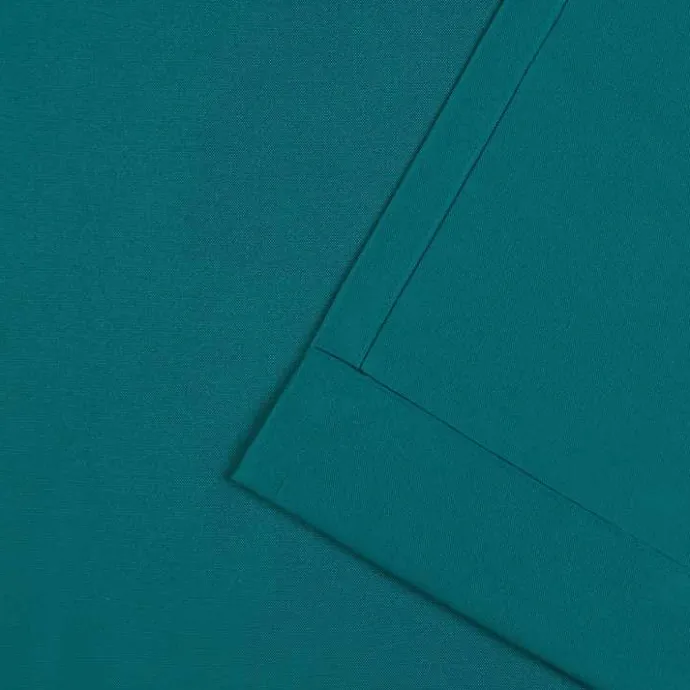 Sale Kirklands Home Teal Nicole Outdoor Curtain Panel Set, 108 in. Blue