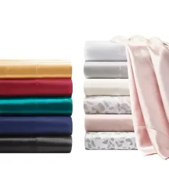 Sale Kirklands Home Teal Satin Standard 2-pc. Pillow Case Set Blue