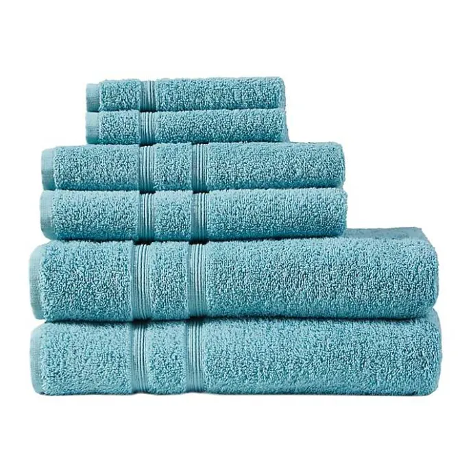 Hot Kirklands Home Teal Turkish Cotton 6-pc. Towel Set Blue