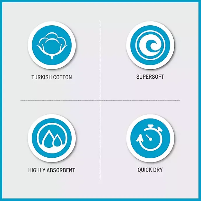 Hot Kirklands Home Teal Turkish Cotton 6-pc. Towel Set Blue