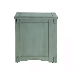 Best Kirklands Home Teal Wood Parnell Storage Accent Table
