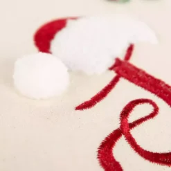 Kirklands Home Tell Me What You Want Santa Christmas Pillow