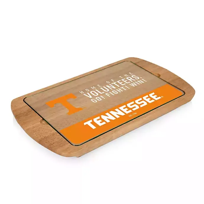Clearance Kirklands Home Tennessee Volunteers Wood and Glass Serving Board