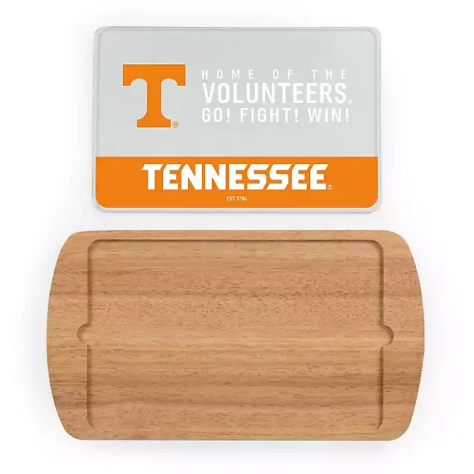 Clearance Kirklands Home Tennessee Volunteers Wood and Glass Serving Board