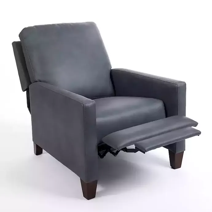 New Kirklands Home Teramo Steel Recliner Blue