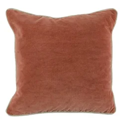 Discount Kirklands Home Terra Cotta Velvet Pillow Orange
