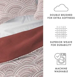 New Kirklands Home Terra Scalloped Reversible 3-pc. Queen Quilt Set