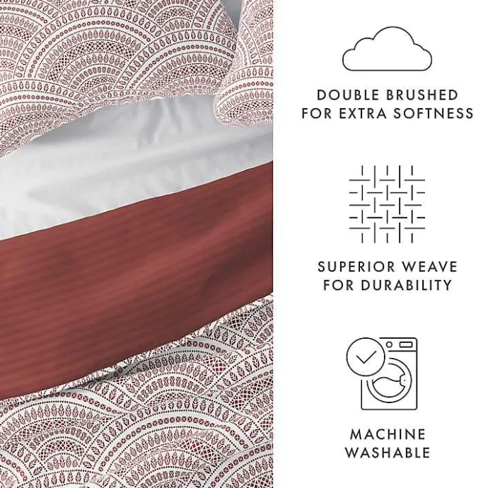 New Kirklands Home Terra Scalloped Reversible 3-pc. Queen Quilt Set