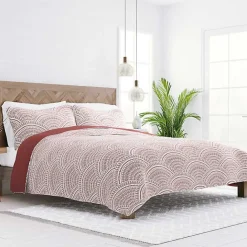 Online Kirklands Home Terra Scalloped Reversible 3-pc. King Quilt Set