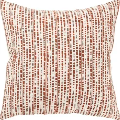 Online Kirklands Home Terracotta Dash Print Throw Pillow